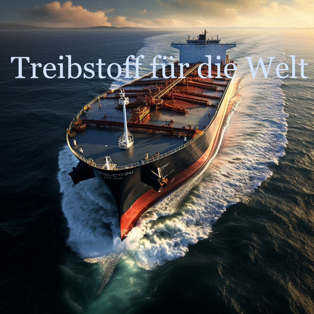 Produkttanker auf dem Meer